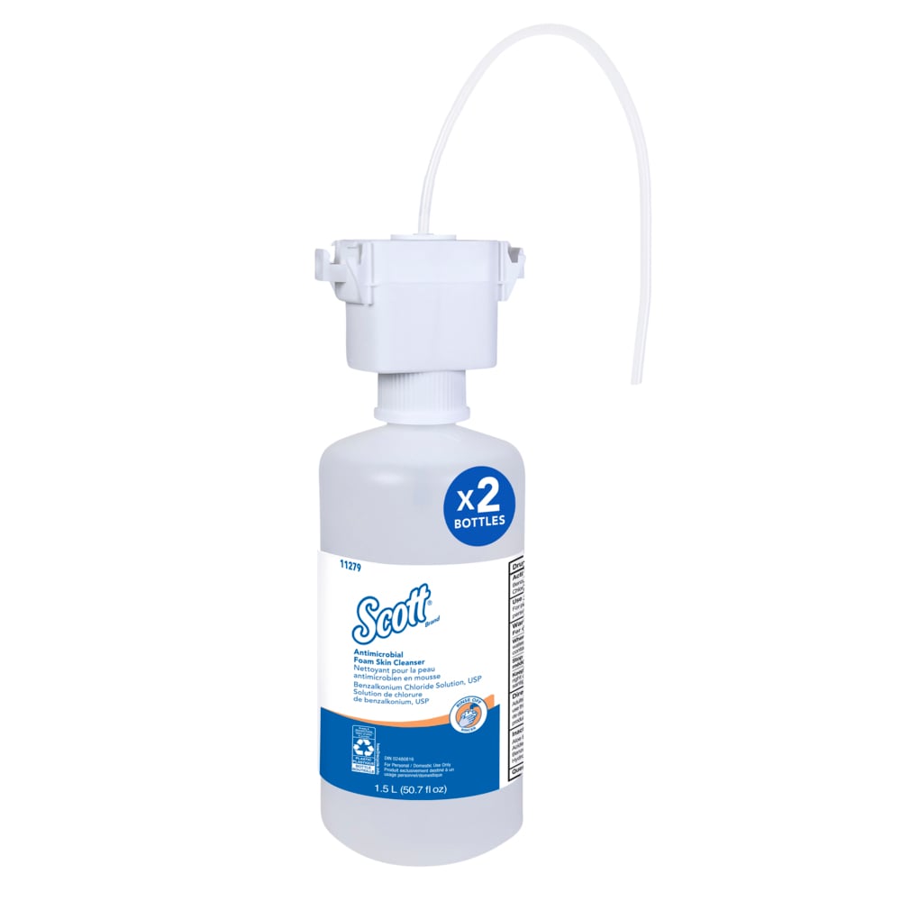 Scott Control Antimicrobial Foam Skin Cleanser, Unscented, Clear, 1500ml, 2/cs (Products cannot be sold on Amazon.com or any other 3rd party site) (US Only)