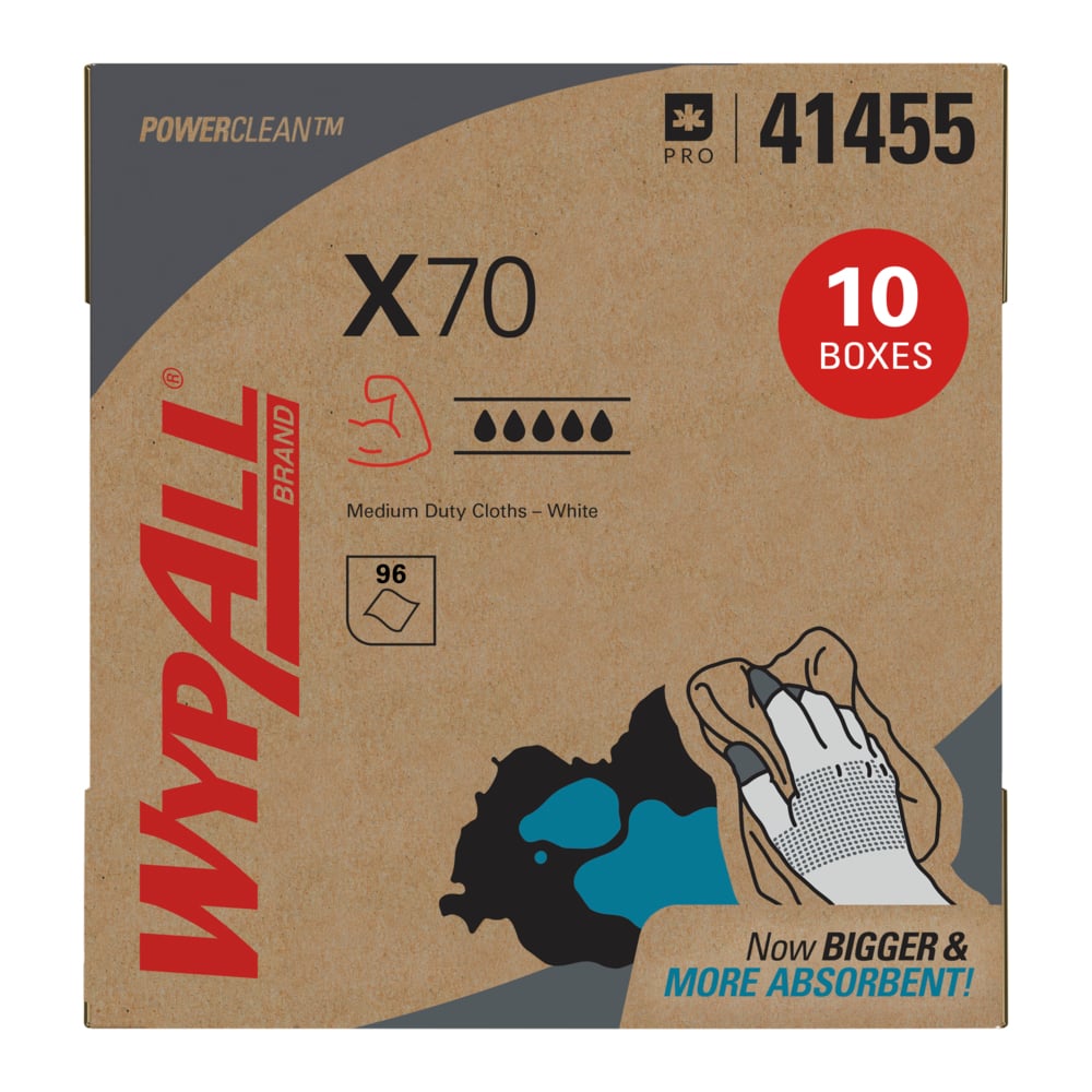 X70 Cloth, 9.1" x 16.8", White, 100/bx, 10 bx/cs (Products cannot be sold on Amazon.com or any other 3rd party site) (US Only)