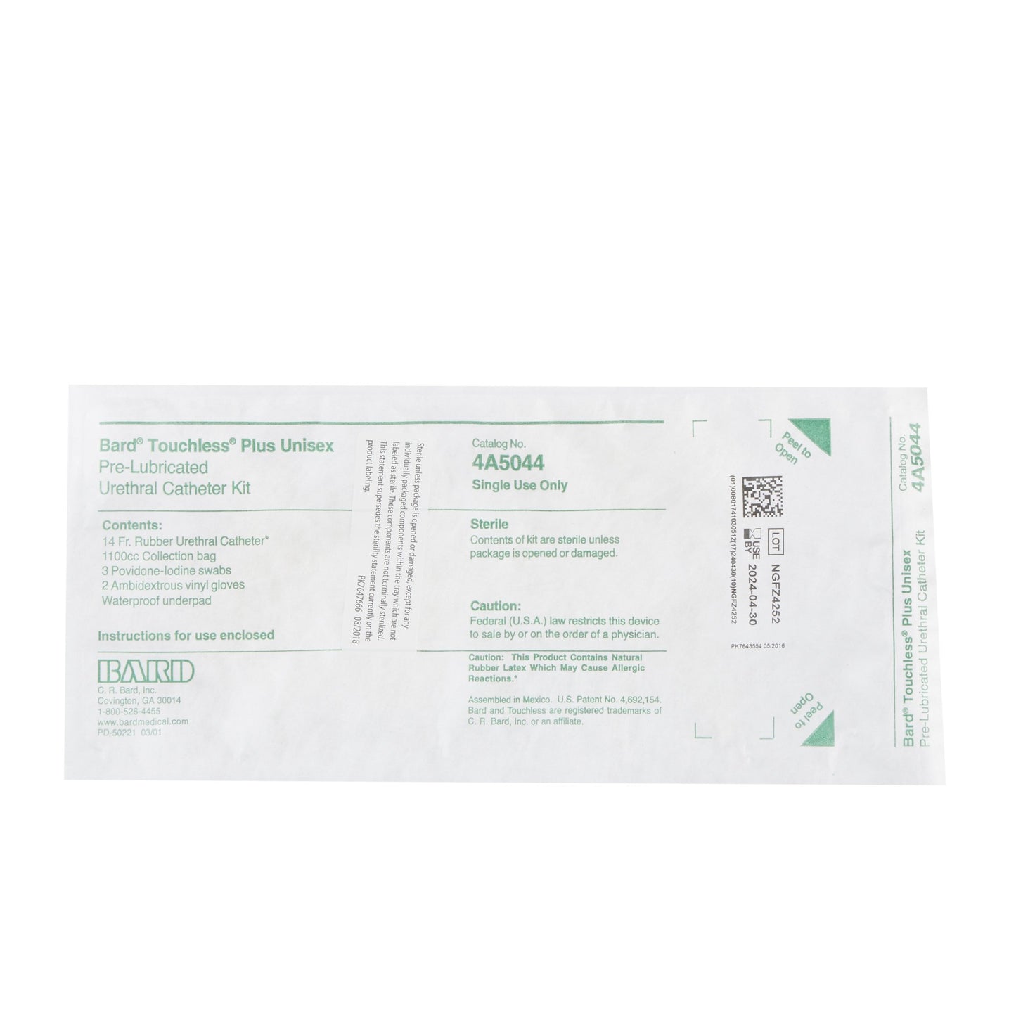 Red Rubber Catheter, 14FR, 50/cs (US Only)