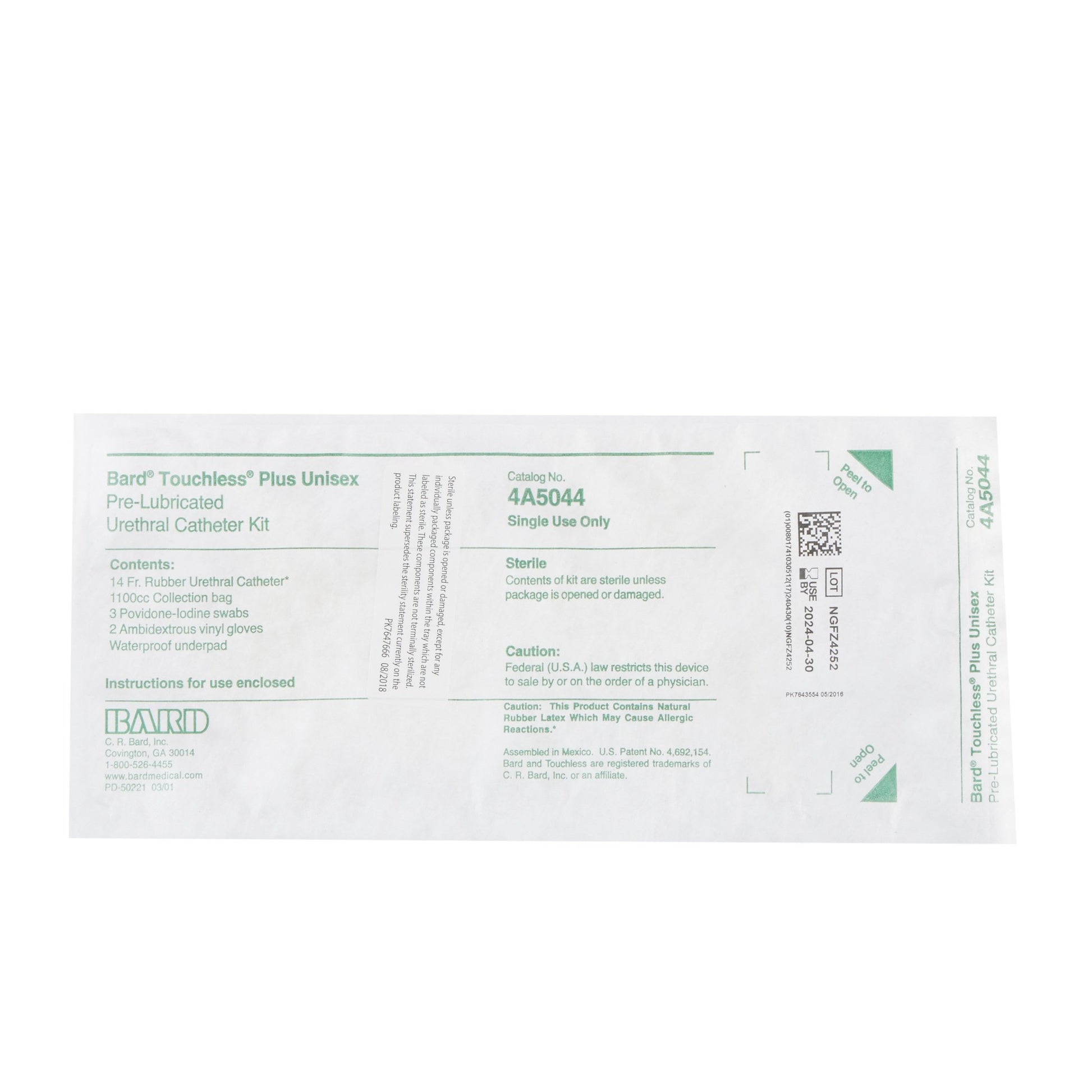 Red Rubber Catheter, 14FR, 50/cs (US Only)