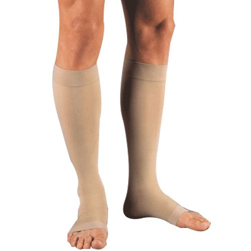 Compression Stocking, Knee Relief, 20-30mmhg, Open Toe, Small, Beige, 1/pr (Continental US Only)