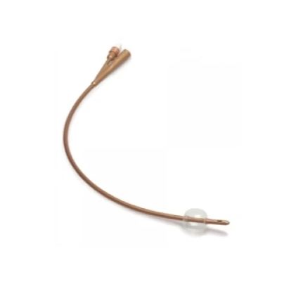 Silver Coated, Silicone Foley Catheter, 5mL, 2-Way, 24FR, 10/ctn (Continental US Only)