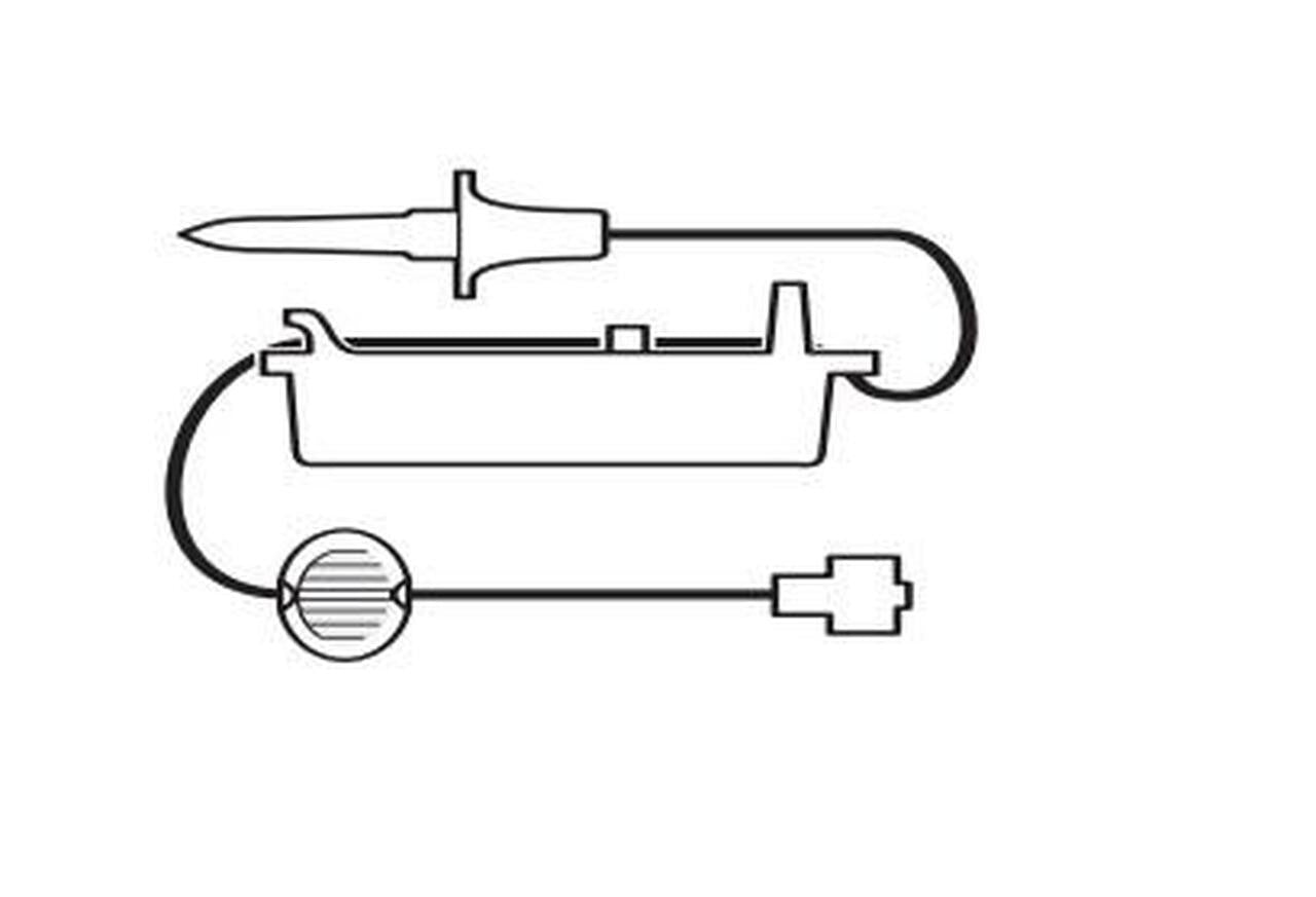 CADD Adminstration Set with Bag Spike, Flow Stop, 0.2 Micron Air-Eliminating Filter, Clamp, One-Way Checkvalve with Male Luer, DEHP-Free, 108" Length, 3.3 ml PV, 12/bx (US Only) (Item on Manufacturer Backorder - Inventory Limited when Available)
