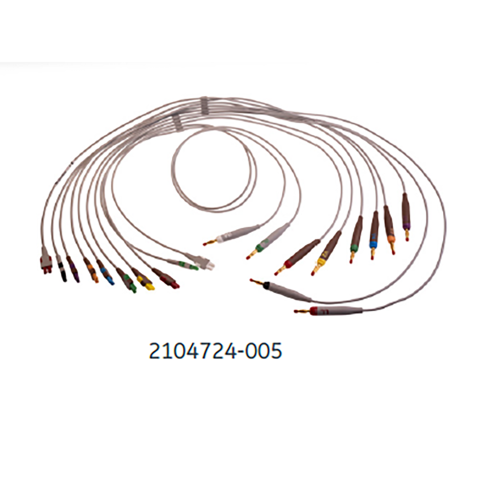ECG Leadwire Set, Gold-plated, Base 10, Banana, AHA, 1/pack (Continental US Only)