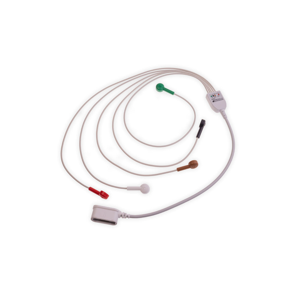 Holter Leadwire Set, 5-Lead, 2-Channel, 24", AHA (Continental US Only)