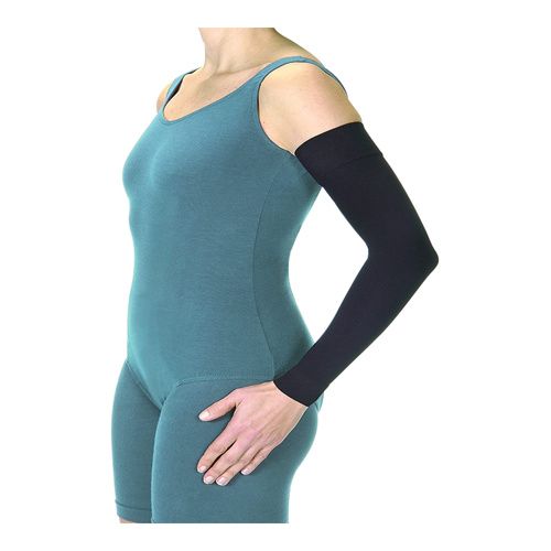Armsleeve with Silicone Band, 30-40 mmHG, Black, Long, Size 1 (Continental US Only)