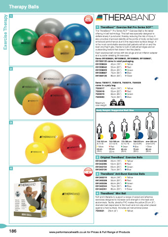 PRO SERIES SCP  Ball, 75cm / Blue, For Body Height 6'2"-6'8" (188-203cm), Bulk Case Pks of 10 Balls in Poly-bags with 10 Instructional Poster, 10 ea/cs (020709) (Legacy# 23145) (US Only)