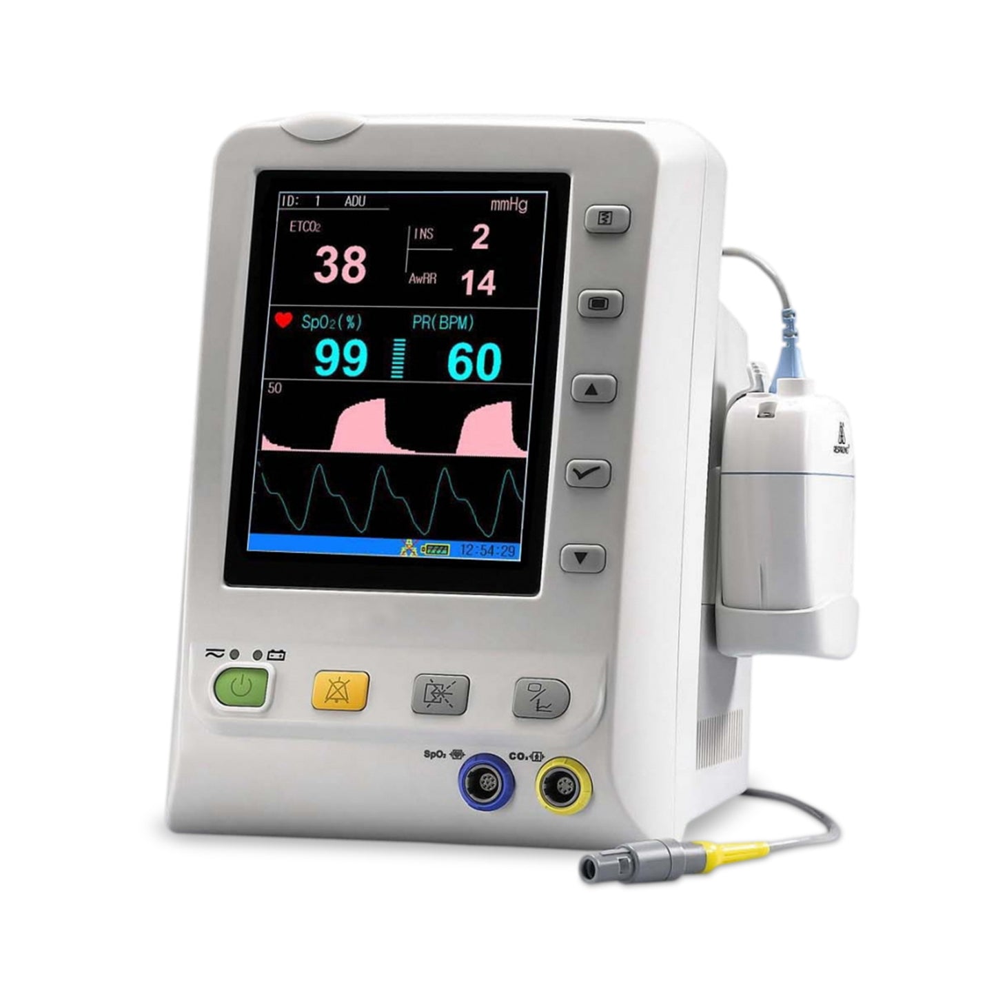 Echo Vitals Signs Monitor, w/Respironics Sidestream CO2 & SpO2, 2 Year Warranty (DROP SHIP ONLY) (Freight Terms are Prepaid & Add to Invoice-Contact Vendor for Specifics)