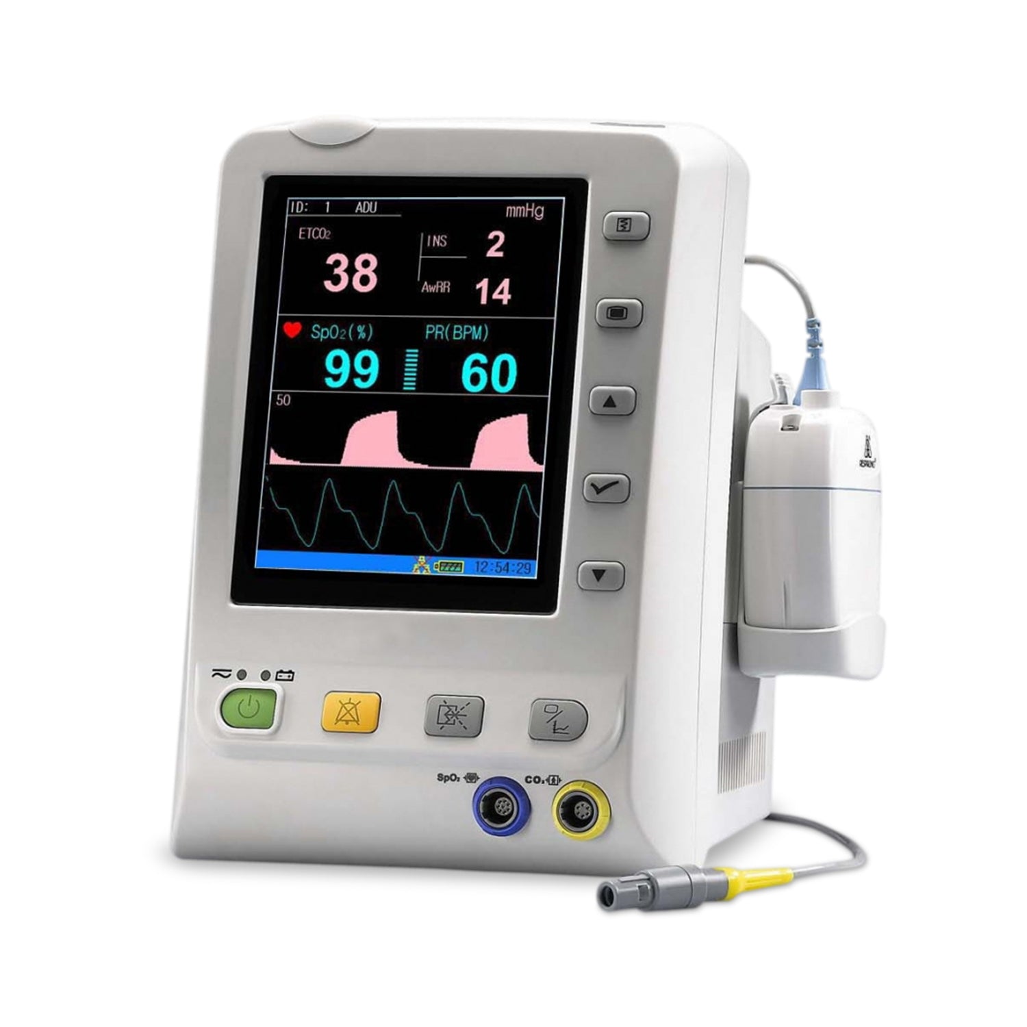Echo Vitals Signs Monitor, w/Respironics Sidestream CO2 & SpO2, 2 Year Warranty (DROP SHIP ONLY) (Freight Terms are Prepaid & Add to Invoice-Contact Vendor for Specifics)