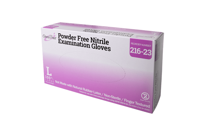 Glove, Exam, Nitrile, Powder-Free (PF), Chemo Rated, Textured, Beaded Cuff, X-Large, 100/bx, 10 bx/cs (See additional pricing for drop ship orders less than 1,000 cs)