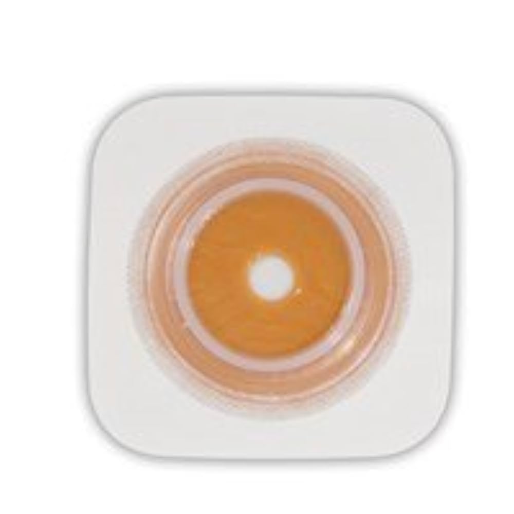 Skin Barrier with Tape Collar, Pre-Cut,  Flexible, Tan, 1 3/4" Flange, 3/4" Stoma Opening, 10/bx (Continental US Only)
