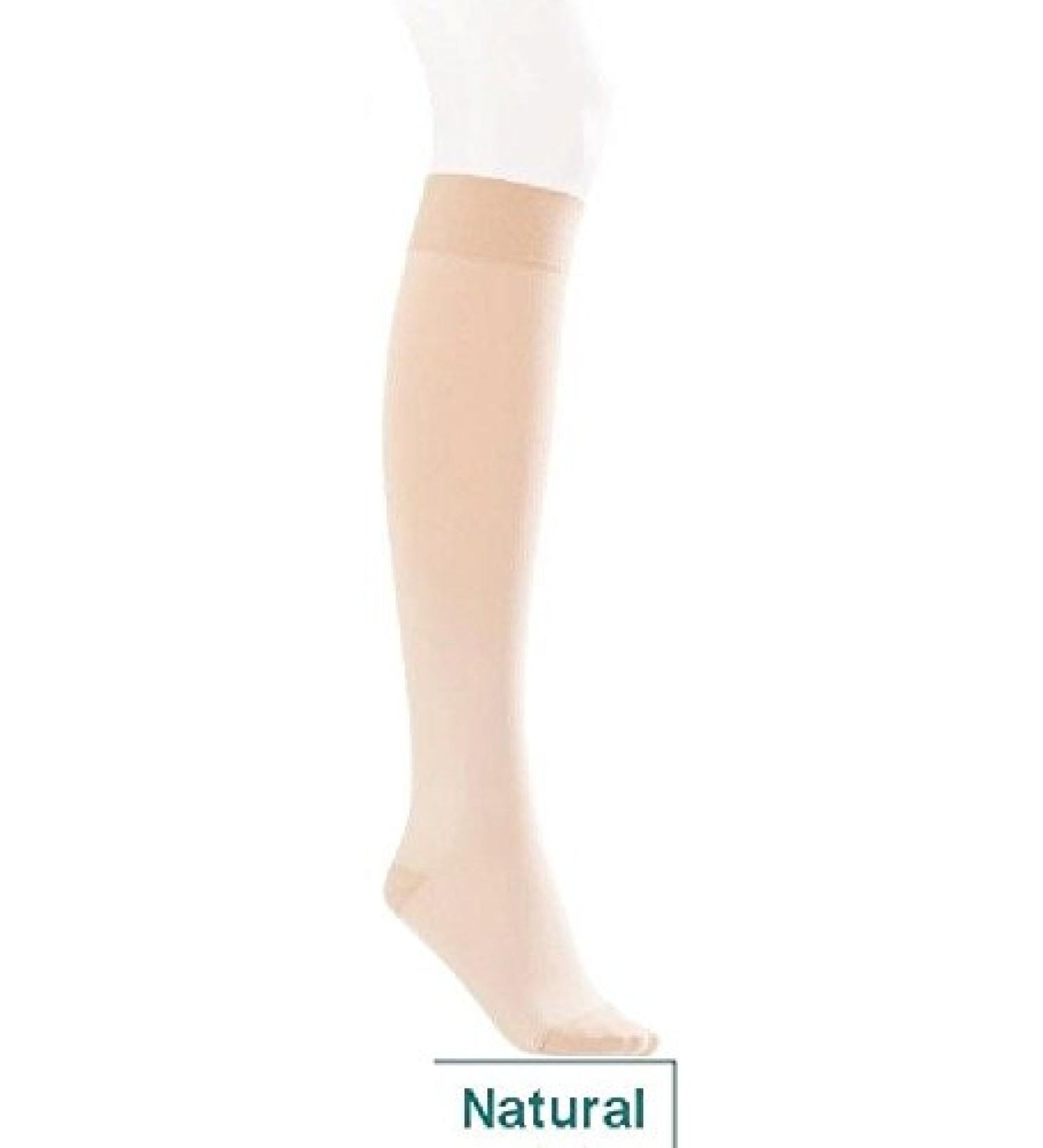 Compression Hose, Knee High, 30-40 mmHG, Closed Toe, Natural, Medium (Continental US Only)