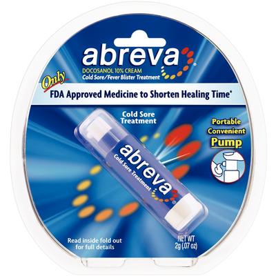 Abreva Cold Sore Cream, 2g Pump, 24/cs (Available for sale in US only) (Products cannot be sold on Amazon.com or any other third Party sites.) (Item is Non-Returnable)