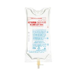 Heparin Sodium in 0.45% Sodium Chloride Injection, 100 units/ml, 250 ml Flexible Container, 24/cs (Rx) (Item is Non-Returnable) (We must have your Wholesale Drug License on File before shipping this product) (US Only, Excluding IN and ND)