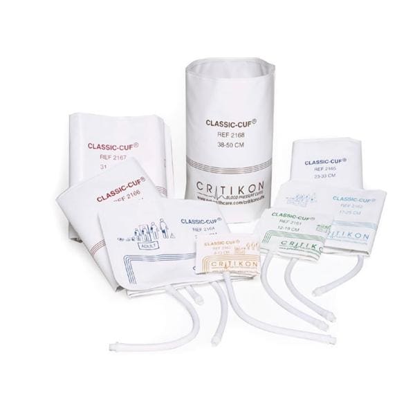 Cuff, Neonatal #2, 2-Tube Neonatal, Male Slip Luer, White, 20/bx (Continental US Only)