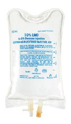 Plasma Volume Expander, 10 % Dextran 40 in 5% Dextrose Injection 500 ml, 12/cs (Rx) (Item is Non-Returnable) (We must have your Wholesale Drug License on File before shipping this product) (US Only, Excluding IN and ND)