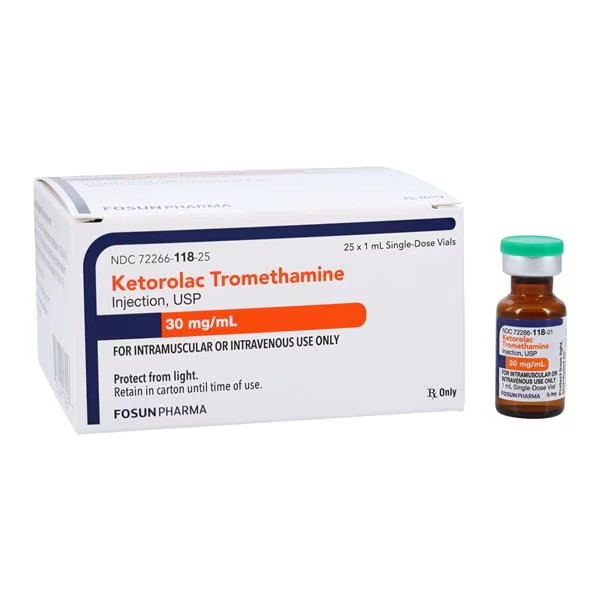 Ketorolac Injection 30mg/mL SDV 1mL 25/Package (72266011825)