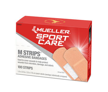 Fabric Bandage, Adhesive, 1" x 3", Sterile, 100 strips/bx (Products are only available for sale in the U.S. Products cannot be sold on Amazon.com or any other 3rd party platform without prior approval by Mueller.)