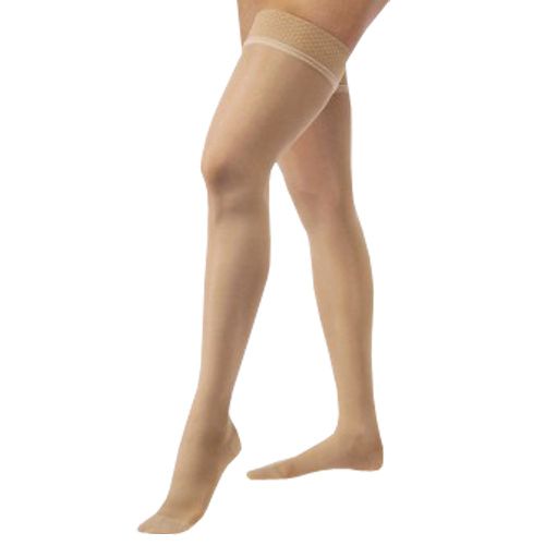 Compression Stocking, Thigh High, 15-20 mmHG, Closed Toe, Suntan, Large (Continental US Only)