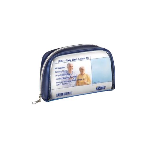 Kit Comes in Clear Bag & Includes: Jobst Donning Gloves, Wash Bag, Jolastic Washing Solution, & Brochure