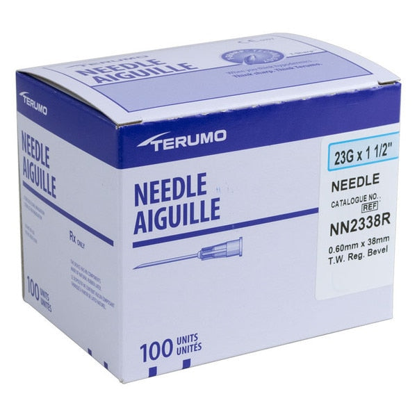 Thin Wall Needle, 23G x 1 1/2", 100/bx, 10 bx/cs (US Only)