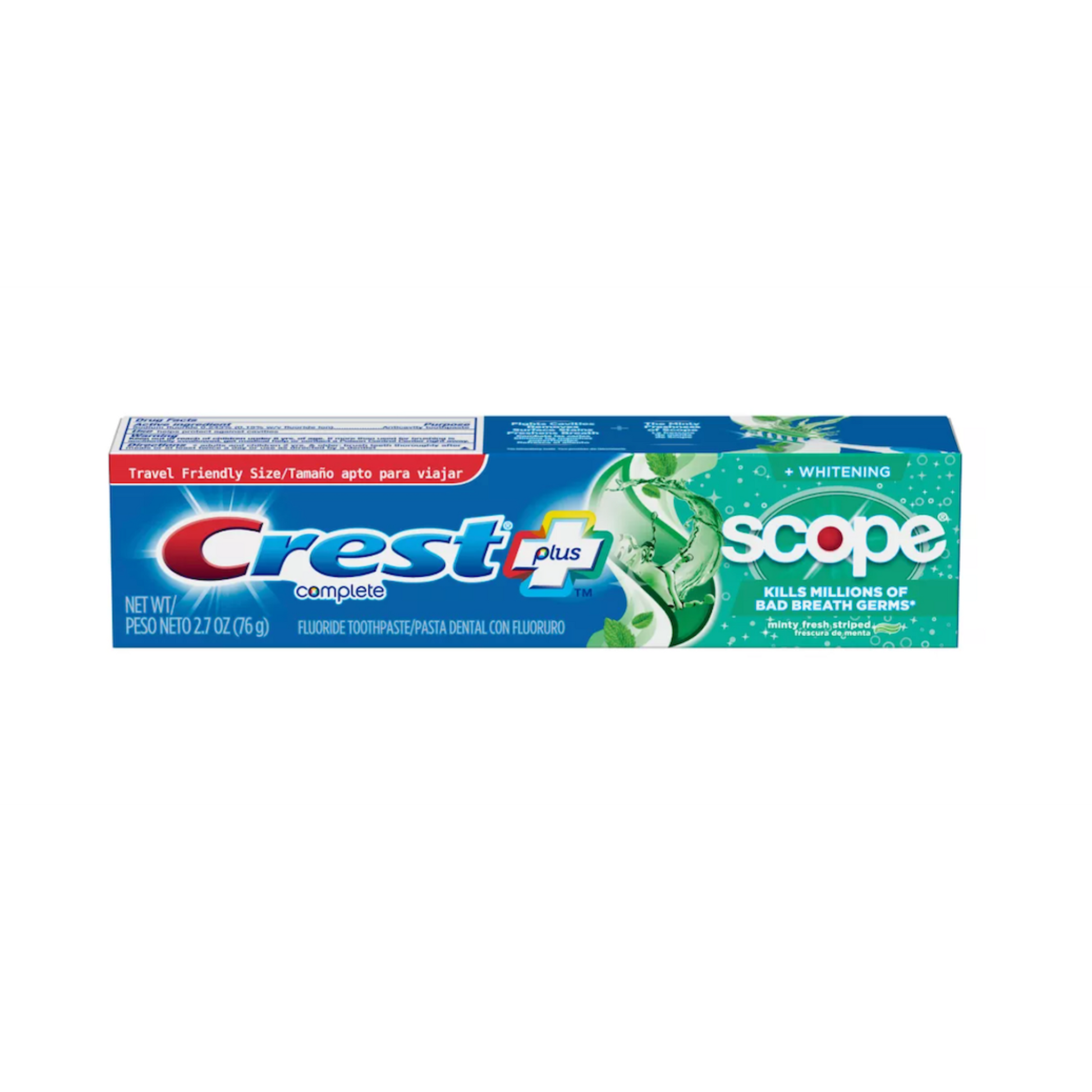 Crest Complete Whitening + Scope Toothpaste, Minty Fresh, 2.7 oz, 24/cs