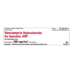 Vancomycin Hydrochloride for Injection, USP, 500 mg Vial, Single Dose, ADD-Vantage Vial, 10/bx (Rx) (Item is Non-Returnable) (We must have your Wholesale Drug License on File before shipping this product) (US Only, Excluding IN and ND)