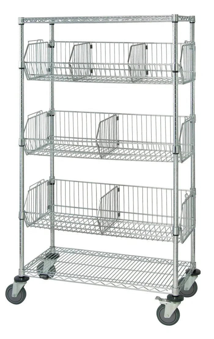 Mobile Basket Unit, 24"W x 36"L x 69"H (DROP SHIP ONLY)