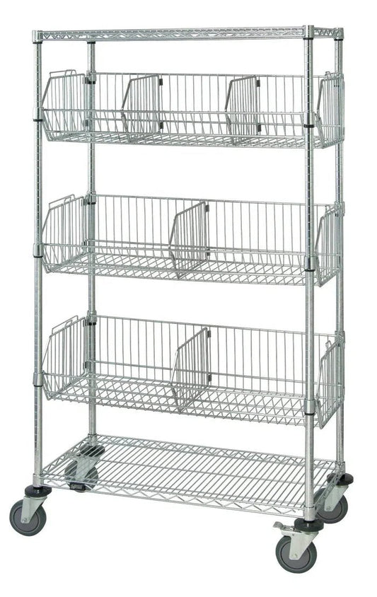 Mobile Basket Unit, 24"W x 36"L x 69"H (DROP SHIP ONLY)