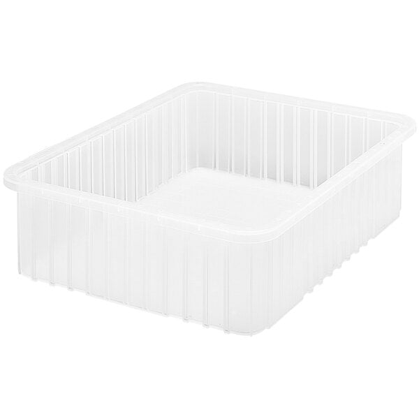 Container, 22.5" x 17.5" x 6", Clear, 3/ctn (DROP SHIP ONLY)