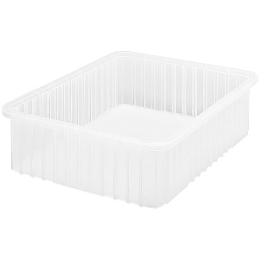 Container, 22.5" x 17.5" x 6", Clear, 3/ctn (DROP SHIP ONLY)