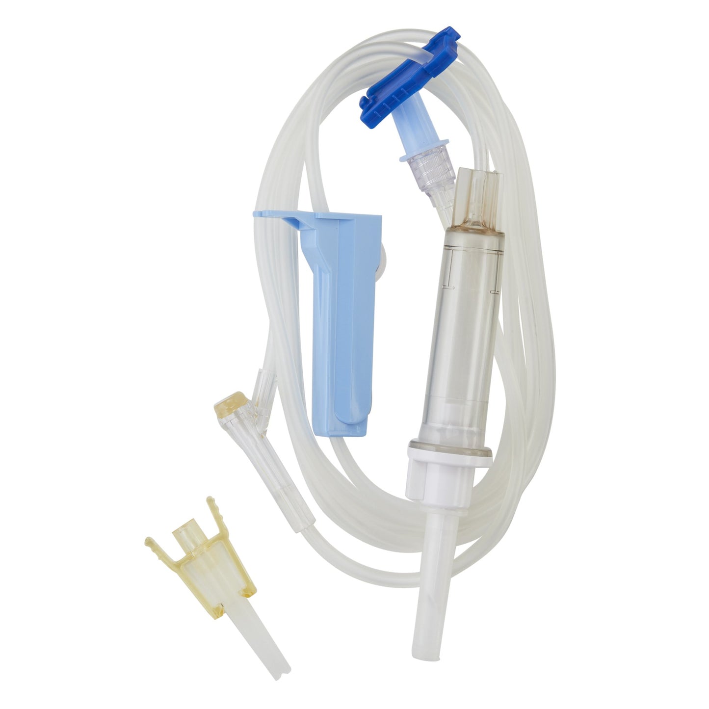 Solution Set, Non-Vented Spike, Interlink Injection Site, Lever Lock Cannula (detached), Male Luer Lock Adapter with Retractable Collar, 10 drops/ml, 76" Length, Non-Pyrogenic, Contains DEHP, Sterile Fluid Path, 48/cs (Rx) (Continental US Only) (Product Access Restricted. Check with your sales rep to verify eligibility)