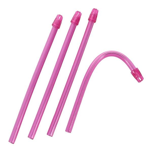 Saliva Ejector, Translucent Pink with Pink Tip, 105/bg, 10 bg/cs (Not Available for sale into Canada)
