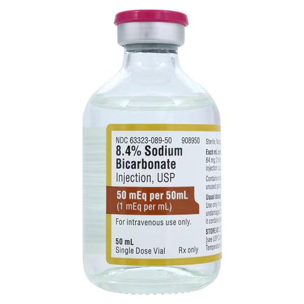 Sodium Bicarbonate Injection 8.4% SDV 50mL Each (63323008950)