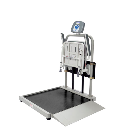 Digital Portable Ramp Scale, Capacity: 1,000 lbs/454 kg, 28_" Wide Ramp, AC Adapter (included) or (6) D-Cell Batteries (not included) (DROP SHIP ONLY)