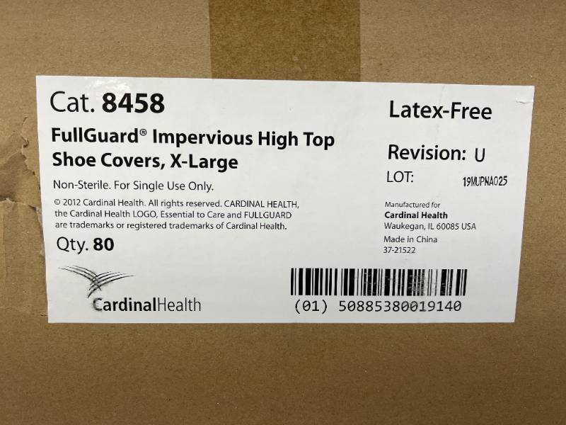 Shoe Cover, Poly-Coated, High-Top, X-Large, 20/bx, 4 bx/cs (Continental US Only) (On Vendor Allocation - Availibility May Be Limited)