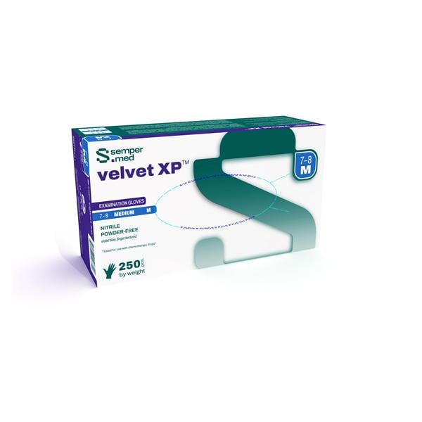Exam Glove, Large, Powder Free (PF), Beaded Cuff, 250/bx, 10 bx/cs (50 cs/plt)