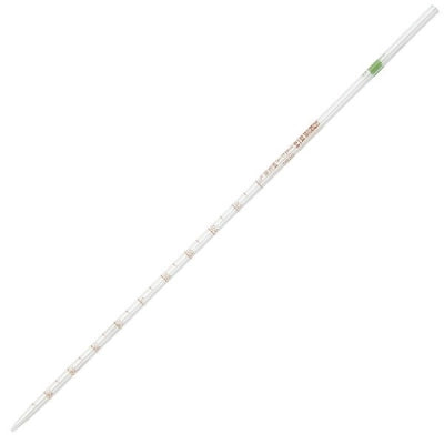 Pipette, Serological, Globe Glass, Reusable, 2mL, Class A, To Deliver (TD), 0.1 Graduations, Green Band, 6/bx