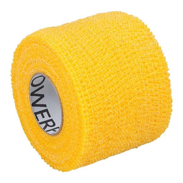 Self-Adherent Wrap, 2" x 6 yds, Yellow, Latex, 24 rl/cs