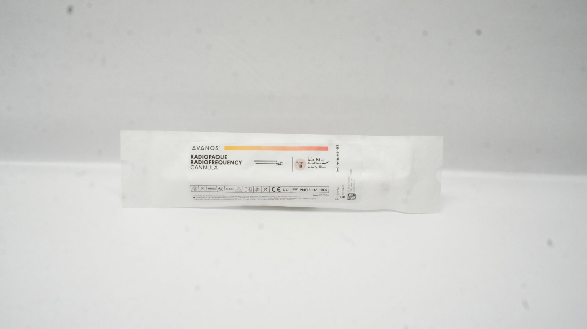 Radio Frequency Cannula Radiopaque, Curved, Sharp, 18G x 145mm, Active Tip, 10mm, Sterile, 10/bx (US Only) (Authorized Distributor Sub-Agreement Required  - See Manufacturer Details Page)