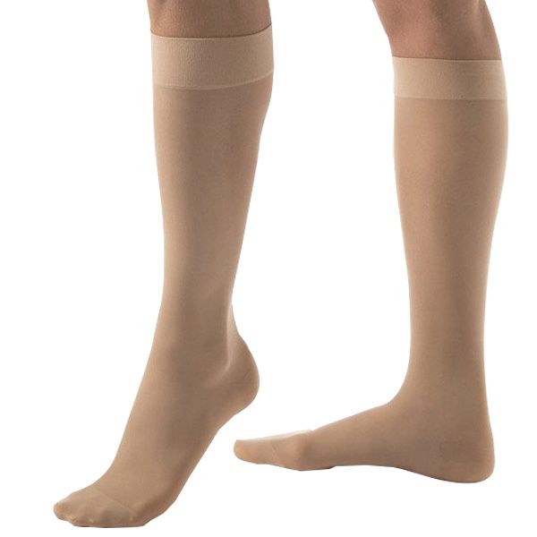 Compression Stocking, Knee High, 20-30 mmHG, Closed Toe, Classic Black, X-Large, Full Calf (Continental US Only)