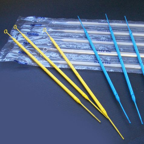Innoculation Loop, w/ Needle 1uL, Rigid Feel, Blue, Sterile, 20/pk, 25 pk/bx