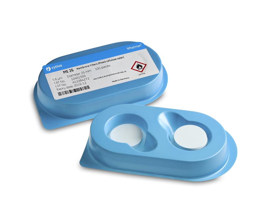 Mixed Cellulose Ester Membrane Filter, Gridded, Black/ White, ME26/31, 0.6um, 50 mm, 100/pk