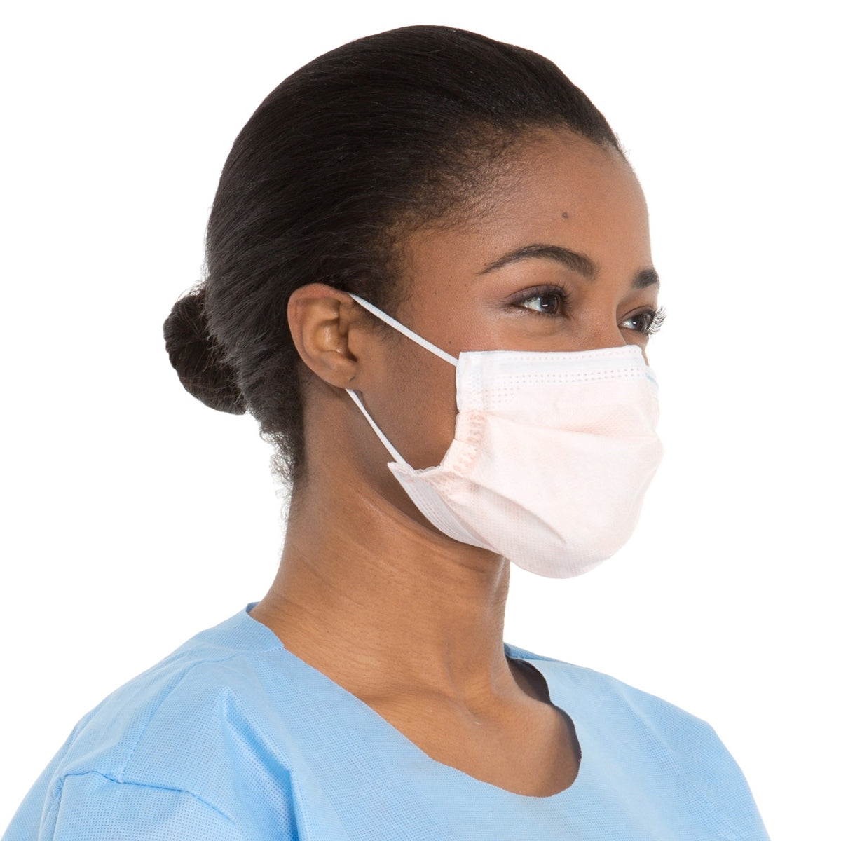 Procedure Mask, Fog-Free, Earloop, Orange, 40/bx, 10 bx/cs (US Only)