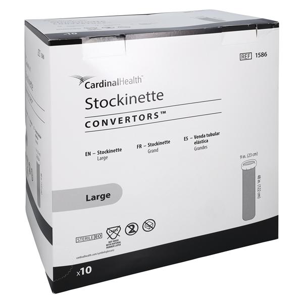 Surgical Stockinette, Internal Non-Woven Material, External Plastic Material, Large, 9" x 48", Sterile, 10/bx, 3 bx/cs (Continental US Only)