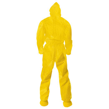 KleenGuard A70 Coverall, 4X-Large, Yellow, Zipper Front, Storm Flap, Elastic Wrists/Ankles, Hood and Boots, 12/cs (Products cannot be sold on Amazon.com or any other 3rd party site) (US Only)  