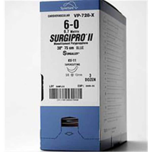 Suture, Premium Reverse Cutting, Size 4-0, Blue, 18", Needle P-13, 3/8 Circle, 3 dz/bx (Continental US Only)
