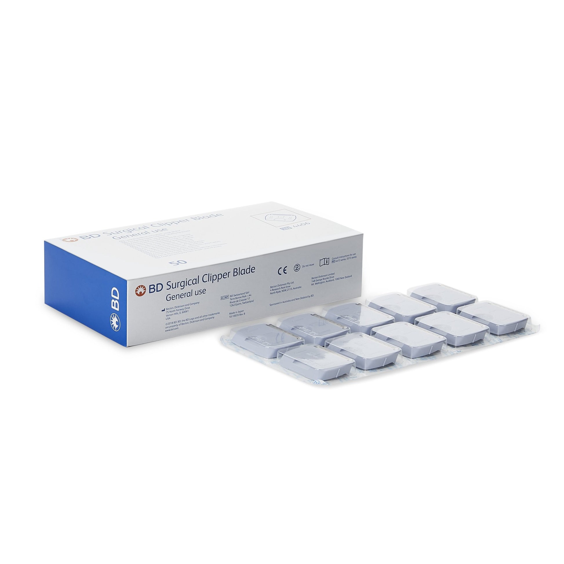 Surgical Clipper Blade, General Purpose, 50/cs (Continental US Only) (Drop Ship Requires Pre-Approval) (Item on Manufacturer Allocation - Inventory Limited when Available)