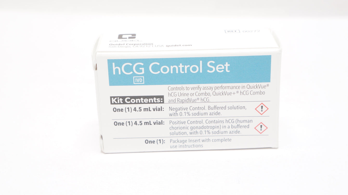 Hcg Control Set (Minimum Expiry Lead is 90 days) (Short-Dated; Non-Returnable; Non-Refundable) (Continental US Only - including Alaska & Hawaii)