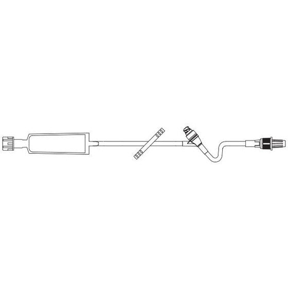 Extension Set, 0.2 Micron Filter, Clearlink Luer Activated Valve, Male Luer Lock Adapter with Retractable Collar, 5.1 ml, 16" Length, Non-Pyrogenic, Contains DEHP, Sterile, 48/cs (Rx) (Continental US Only) (Product Access Restricted. Check with your sales rep to verify eligibility)